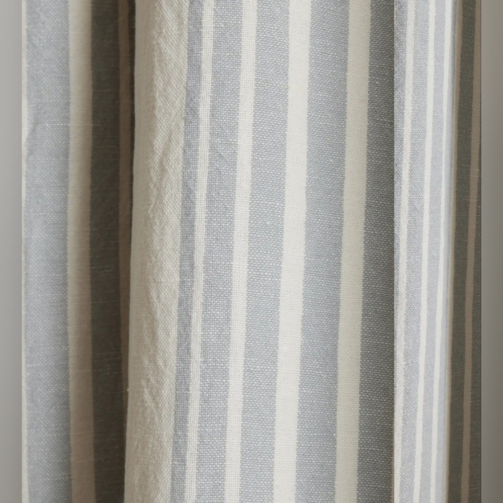 NWT! Quince Linen Coastal Stripe Blackout Curtains- 2 Panels! 48"x 84" (C67) - Picture 3 of 11